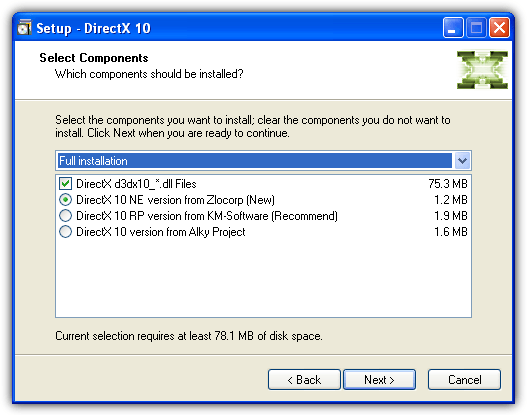 install directx 9